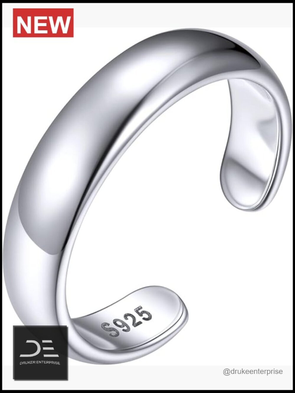 Sterling Silver Toe Rings for Women Open Adjustable Toe Jewelry
